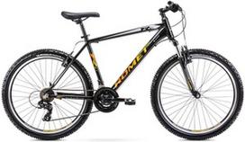Dviratis kalnų Romet Rambler 26 R6.1, 26 ", 21" rėmas, juodas/geltonas