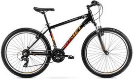 Dviratis kalnų Romet Rambler R6.0, 26 ", 21" rėmas, juodas/oranžinis