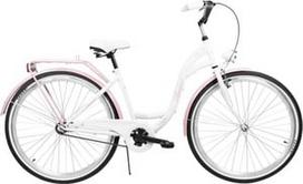 Dviratis miesto Azimut City Lux, 28 ", baltas/rožinis