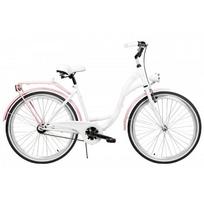 dviratis 26 miesto - Dviratis AZIMUT City Lux 26" 2023 white-pink - 1 nuotrauka