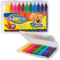 Colorino Kids Face Crayons įvairių spalvų 12 vnt.