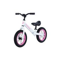 Balansinis dviratis Moovkee Jacob Glossy White & Sweet Pink, baltas