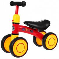 raudonas dviratis - Keturratis balansinis dviratis PettyTrike Z7, raudonas - 1 nuotrauka