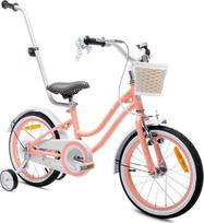Sun Baby Bike mergaitėms 16 colių širdies dviratis abrikosas
