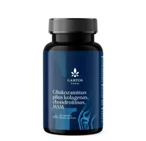 gliukozaminas - GAMTOS NAMAI GLIUKOZAMINAS Plius Kolagenas, Chondroitinas, MSM tab. N120 - 1 nuotrauka