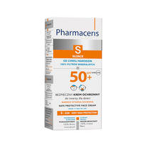 mineralinis spf 50 vaikams -  PHARMACERIS S apsauginis veido kremas nuo saulės vaikams, nuo gimimo, SPF 50+, 50 ml - 1 nuotrauka