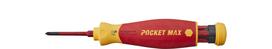 atsuktuviukas - Atsuktuvas su antgaliais (4 vnt.) WIHA PocketMax® 1000V, Elektrikams - 1 nuotrauka