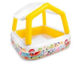 intex 122 cm -  Intex Sun Shade Pool 57470, baltas/geltonas, 280 l - 1 nuotrauka