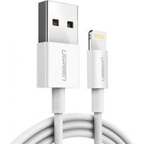 usb a to usb a - Ugreen USB to Lightning MFI cable 2.4A 1m White - 1 nuotrauka