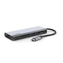 Belkin AVC009btSGY USB 3.2 Gen 1 (3.1 Gen 1) Type-C 5000 Mbit/ai Sidabras