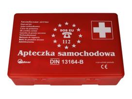 Automobilio vaistinėlė DIN 13164 plastikinė dėžutė
