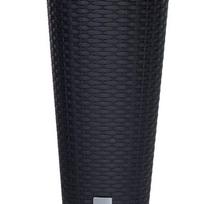  Plastikinis lauko vazonas RATO TUBUS, antracito spalvos, vazono skersmuo 30 cm.