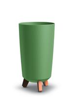 Plastikinis vazonas GRACIA TUBUS SLIM, žalios sp., Ø23,9 x h44,5 cm