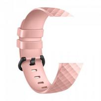 xiaomi mi watch - Devia Fitbit Charge 3 / Charge 4 Pink Deluxe Sport Strap L - 1 nuotrauka