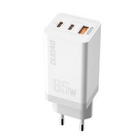GaN 65W įkroviklis Dudao A7xsEU 2x USB-C + USB (balta)