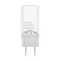 usb c charger - GaN 65W įkroviklis Dudao A7xsEU 2x USB-C + USB (balta) - 2 nuotrauka