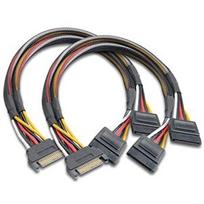 Kabelis Akasa SATA male - SATA female 2pcs AK-CBPW05-KT02, įvairių spalvų, 0.3 m
