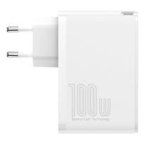 ikroviklis 100w -  Baseus GaN CCGAN2P-L02 2 x USB / 2 x USB-C / 100W / 5A, baltas - 3 nuotrauka