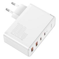 ikroviklis 100w -  Baseus GaN CCGAN2P-L02 2 x USB / 2 x USB-C / 100W / 5A, baltas - 6 nuotrauka