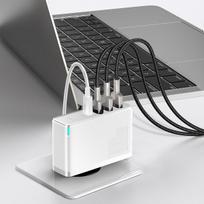 ikroviklis 100w -  Baseus GaN CCGAN2P-L02 2 x USB / 2 x USB-C / 100W / 5A, baltas - 8 nuotrauka
