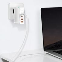 ikroviklis 100w -  Baseus GaN CCGAN2P-L02 2 x USB / 2 x USB-C / 100W / 5A, baltas - 9 nuotrauka