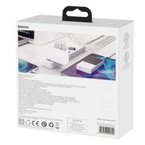 ikroviklis 100w -  Baseus GaN CCGAN2P-L02 2 x USB / 2 x USB-C / 100W / 5A, baltas - 12 nuotrauka