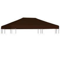 Viršutinis pavėsinės uždangalas, rudas, 3x4m, 310 g/m²