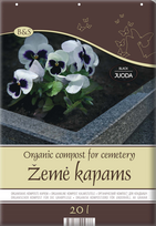 kapotu tvarkymas - Biohumus Soil ŽEMĖ KAPŲ TVARKYMUI 20 L - 2 nuotrauka
