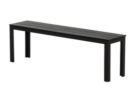 Lauko suolas 4Living Riga, 140 cm, juodas