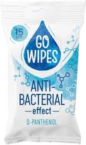 Drėgnos servetėlės su D-pantenoliu Go Wipes, 15 vnt.