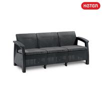 keter corfu - Keter Corfu Love Seat Max Grey - 2 nuotrauka