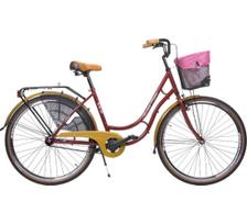 Dviratis AZIMUT Retro Lux 28" 2023 bordo shiny