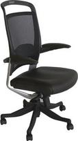 Home4you Office Chair Fulkrum Leather Black 0927