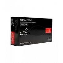 vienkartines pirstines -  Mercator Nitrylex Black, L dydis, 100vnt. - 1 nuotrauka