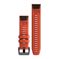 raudona apyranke - Garmin QuickFit 22 Watch Band Laser Red - 2 nuotrauka