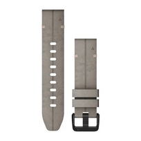 quick release 20mm - Garmin QuickFit 20 Watch Band Shale Gray Suede Leather - 1 nuotrauka