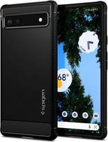 „Spigen Rugged Armor Case“, skirtas „Google Pixel 6A“, juodas