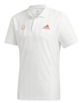 Polo marškinėliai vyrams Adidas Freelift Polo ENG M - white/scarlet