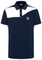 Polo marškinėliai vyrams EA7 Man Jersey Polo Shirt - navy blue