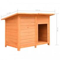 guoliai budos - Šuns būda VLX 170641, 1200x770x860 mm - 4 nuotrauka
