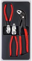 Plokščių replių komplektas Knipex 00 20 10, 3 vnt.