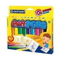 Pučiami Flomasteriai Airpen rainbow Centropen, 10 spalvų