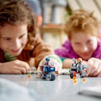 lego marvel super heroes - LEGO® Marvel Juodosios našlės ir Kapitono Amerikos moto 76260, 130 vnt. - 5 nuotrauka