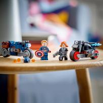 lego marvel super heroes - LEGO® Marvel Juodosios našlės ir Kapitono Amerikos moto 76260, 130 vnt. - 6 nuotrauka