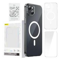 magnetic baseus - Baseus "Crystal Magnetic Case and Tempered Glass iPhone 13" Transparent - 2 nuotrauka