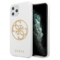 Guess "GUHCN65TPUWHGLG Glitter 4G Circle Logo Case iPhone 11 Pro Max" White