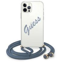 Guess "GUHCP12MCRTVSBL Script Vintage Case iPhone 12/ 12 Pro" Blue