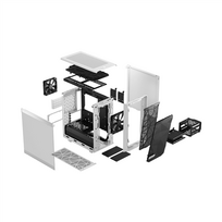 mini kompiuterus - Fractal Design Meshify 2 Mini White TG Clear Tint - 20 nuotrauka