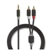 audio kabelis 2 5mm - Nedis CABW22200AT20 3,5mm to 2xRCA 2m - 1 nuotrauka