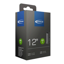 vamzdis 75 - Dviračių padangų kamera Schwalbe Inner Tube 10405310, guma, juoda, 12", 1.75" - 2 nuotrauka